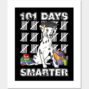 101 Days Of School Dalmatian Dog 100 Days Smarter Teacher Posters and Art